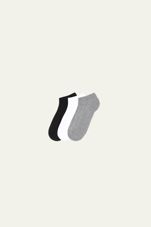 Tezenis 3 x Invisible sport socks in cotton Olika Färger | GEDTY-9321