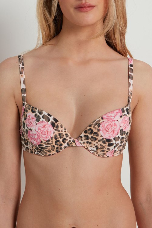 Tezenis Athens Printed Push-Up Bra Rosa | NJSBH-9473