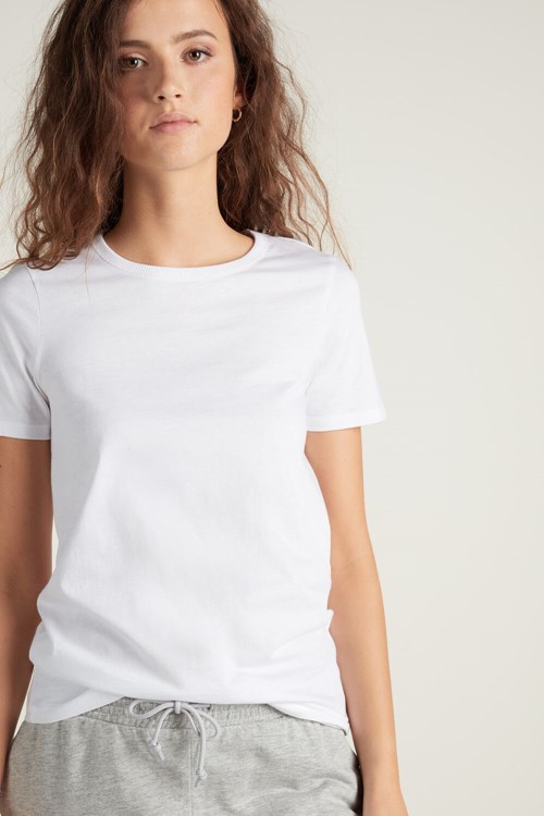Tezenis Basic Jersey T-Shirt Vita Vita | RGQWU-6125