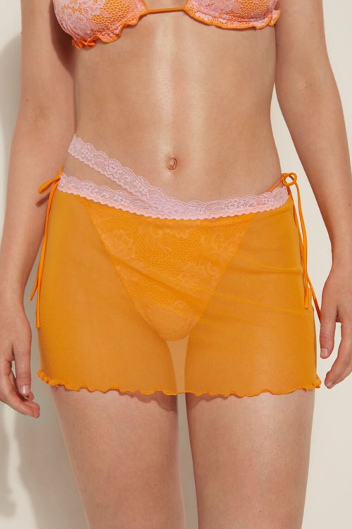Tezenis Blush Spets Pareo Mini-Skirt Rosa | PBWYR-7681