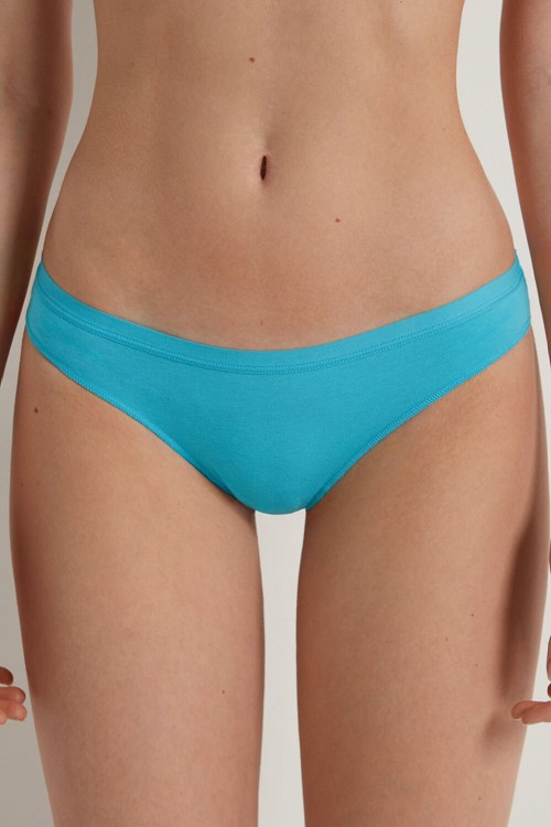 Tezenis Bomull Cheeky Briefs Ljusblå Blå | RXLQS-9481