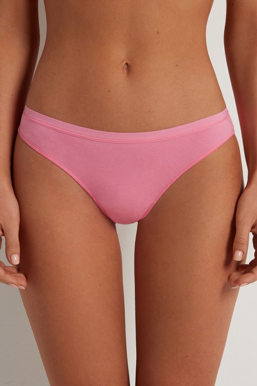 Tezenis Bomull Cheeky Briefs Rosa Rosa | QJSPX-4362