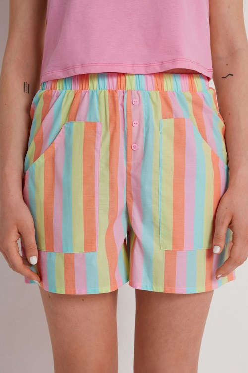 Tezenis Bomull Fabric Shorts with Pockets Olika Färger | DZOJY-4068