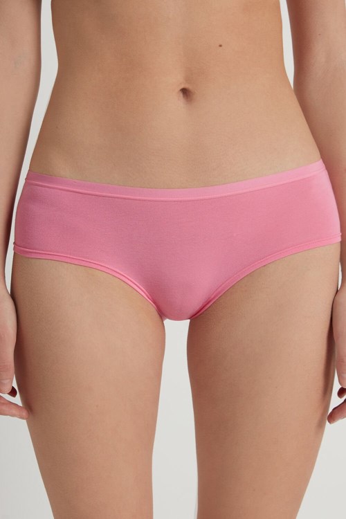 Tezenis Bomull French Panties Rosa Rosa | WVKRM-2509