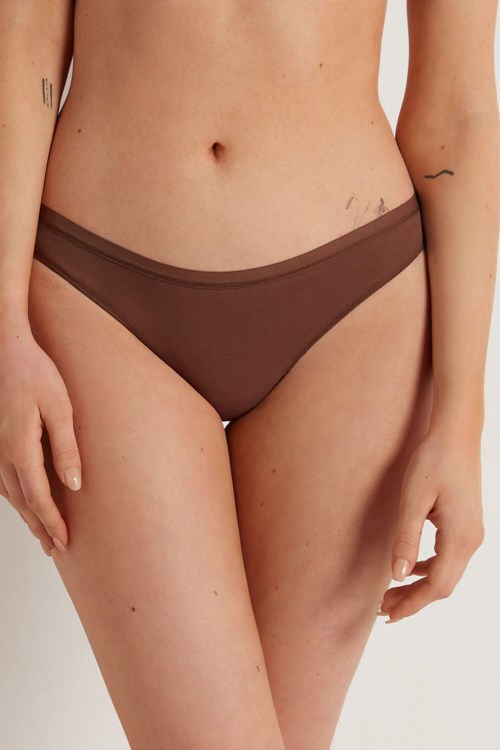 Tezenis Bomull G String Bruna Bruna | XTCEN-1403