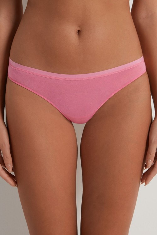 Tezenis Bomull G String Rosa Rosa | MFAKZ-5103