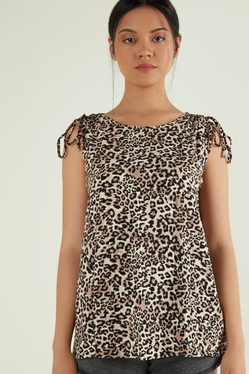 Tezenis Brushed Cloth Tank Top with Straps Röda | ZPUKS-7082