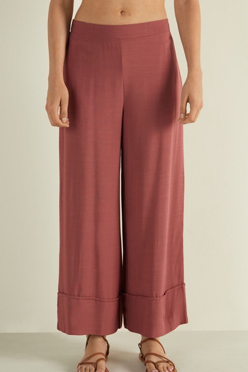 Tezenis Cloth Turned-up Culotte Pants Röda Röda | ATXNW-0178