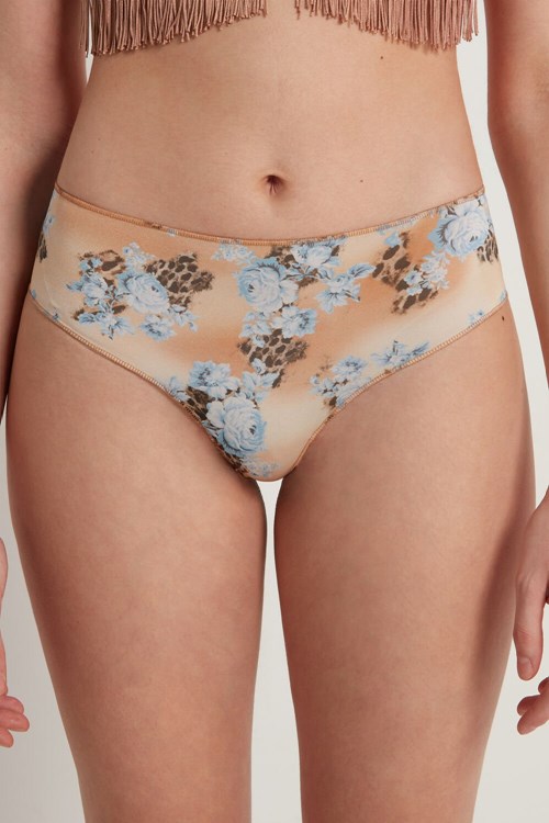 Tezenis Country Flowers Brazilian Hipsters Bruna Leopard | HNMWS-8946
