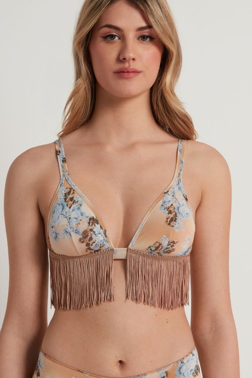 Tezenis Country Flowers Triangle Bra Bruna Leopard | PNTCI-3764