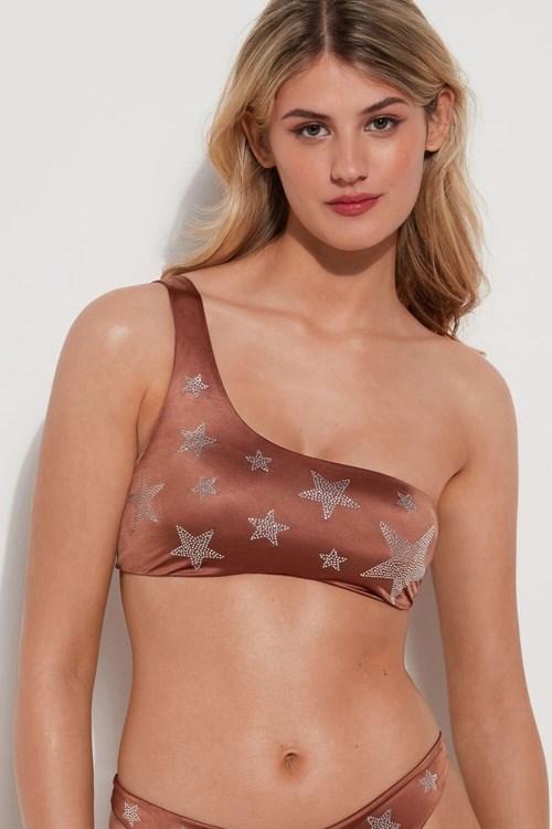 Tezenis Crystal Stars Bra Trend Bikini Top Bruna Bruna | MWJAF-2084
