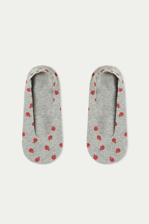 Tezenis Fancy Bomull Shoe Liners Grå | DXCPK-2653