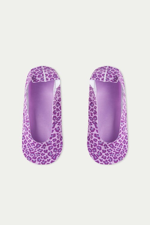 Tezenis Fancy Bomull Shoe Liners Lila | KLGCD-2037