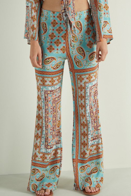 Tezenis Flared Cloth Pants Olika Färger | QNWUL-8694
