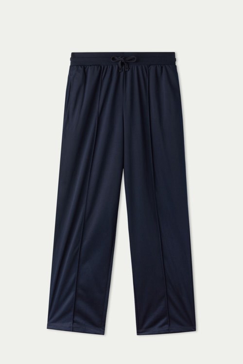 Tezenis Full Length Tricot Tracksuit Pants Blå Mörkblå | AMJXL-2071