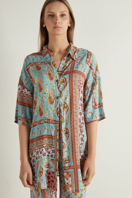 Tezenis Half-sleeve Cloth Shirt Olika Färger | CHLMQ-6530
