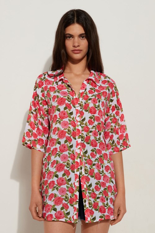 Tezenis Half-sleeve Cloth Shirt Rosa | SDFBV-7268