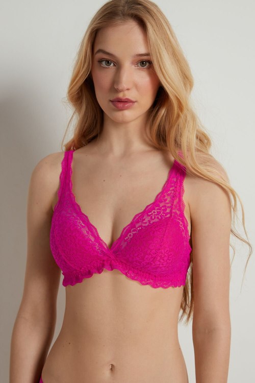 Tezenis Havana Recycled Spets Triangle Bra Rosa Fuchsia | GRXJE-1346