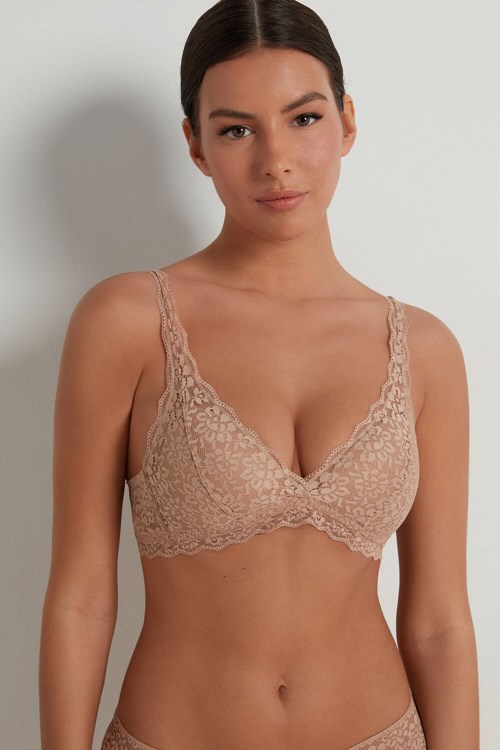 Tezenis Havana Recycled Spets Triangle Bra Nude Natural Blush 1905 | PXZHU-3902