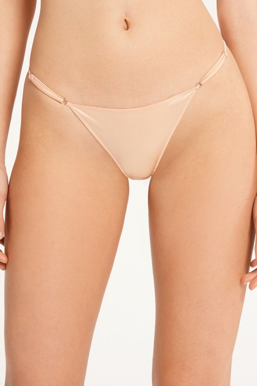 Tezenis High-Cut String with Adjustable Sides Rosa | KNTHS-7362