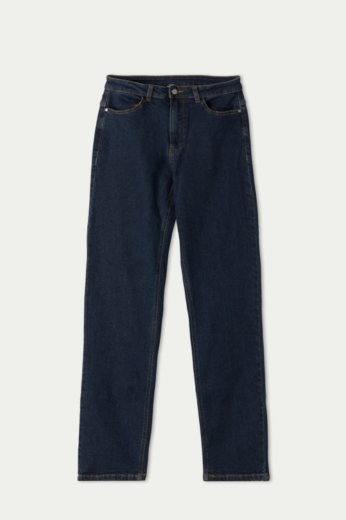 Tezenis High Midja Hetero Leg Denim Pants with Pockets Blå Mörk | DZRXT-0872
