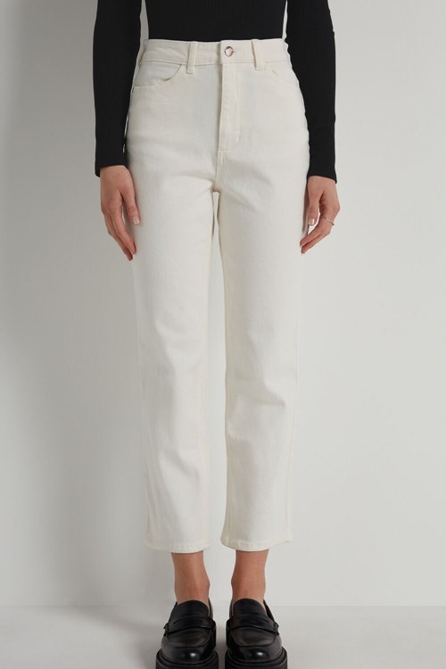 Tezenis High Midja Hetero Leg Denim Pants with Pockets Vita | LVMSZ-8360