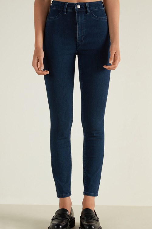 Tezenis High Midja Push Up Effect Jeggings Blå Mörkblå | CGVID-2014