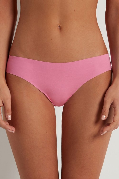 Tezenis Laser-Cut Bomull Recycled Spets Brazilian Panties Rosa Rosa | LPEHQ-3059