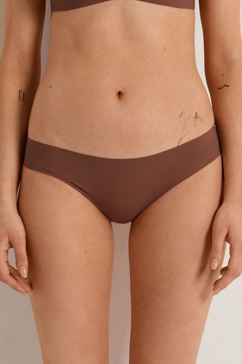 Tezenis Laser-Cut Microfiber Briefs Bruna Bruna | HGDJL-5438