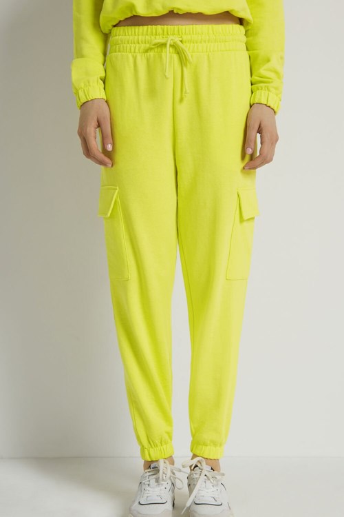 Tezenis Long Cargo Sweatpants Gula Citron Gula | YDLUR-4630