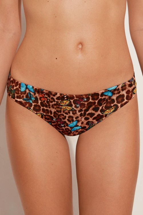 Tezenis Macu Butterfly Klassiska Bikini Bottoms Animal Animal-print Butterfly Print 573v | RWVSC-2817