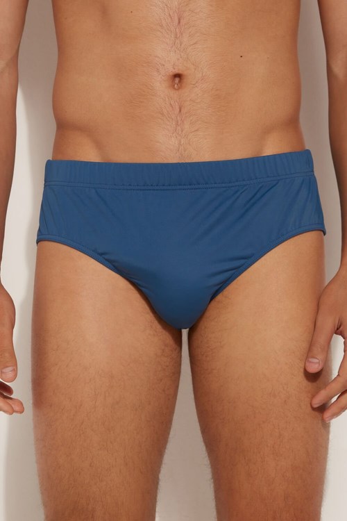 Tezenis Microfiber Bikini Bottoms Blå Blå | YUAZJ-1798