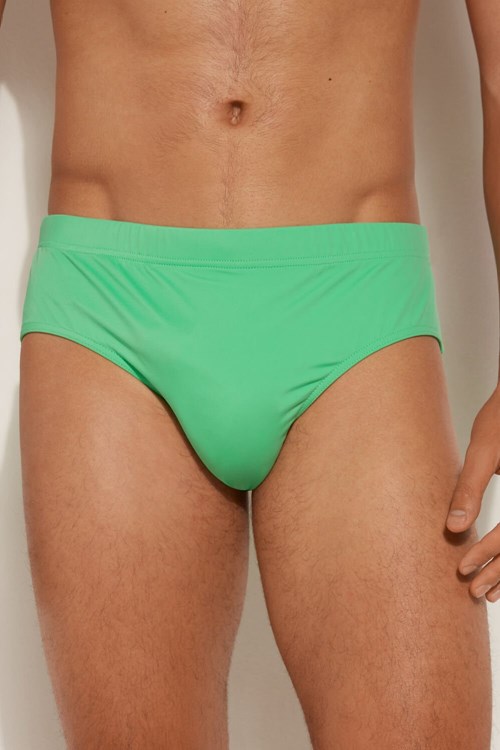 Tezenis Microfiber Bikini Bottoms Gröna Mintgröna Gröna | YUMKL-1826