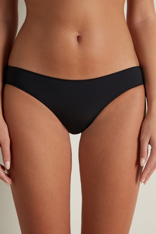 Tezenis Microfiber Panties Svarta Svarta | HURAK-7136