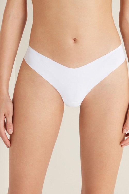 Tezenis Microfiber V-Shaped Laser-Cut Brazilian Panties Vita Vita | TPSOI-7491