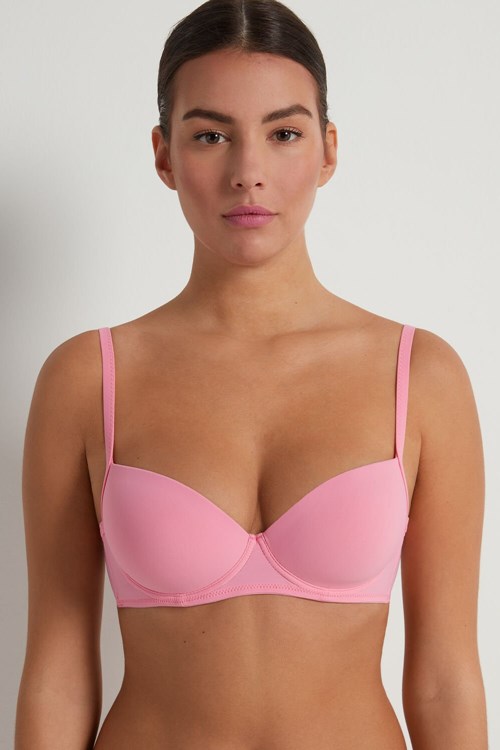 Tezenis Microfiber Wien Balconette Bra Rosa Rosa | HOLDE-2095