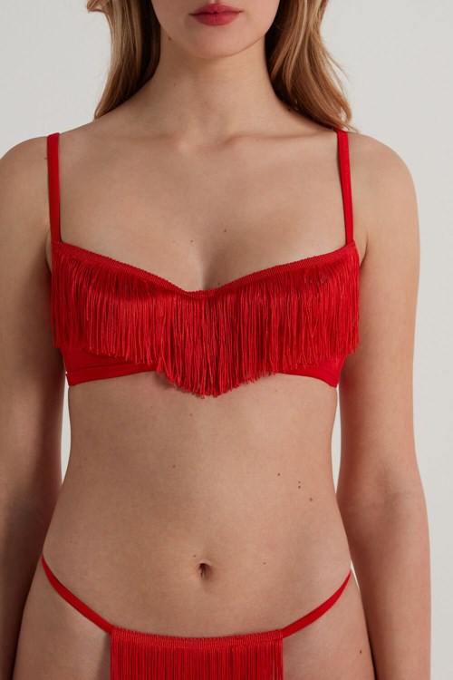 Tezenis My Valentine Demi-Cup Bra Röda Röda | YBONL-6093