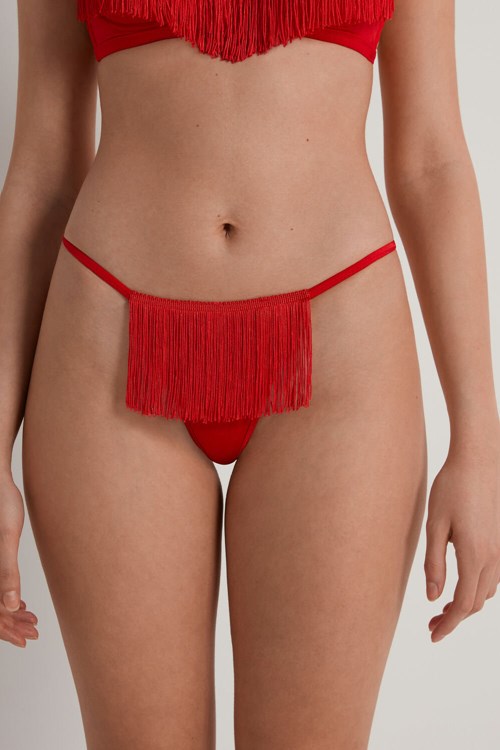 Tezenis My Valentine String String Röda Röda | QDHNU-9302