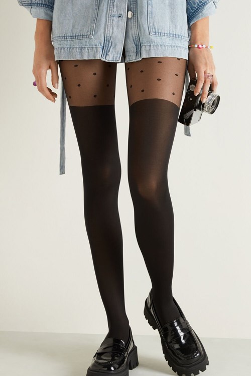 Tezenis Over-The-Knee Tights Svarta Svarta | CHYMV-2794