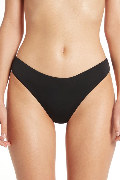 Tezenis Plain Brief Bikini Bottoms Svarta Svarta | AEIRT-6950
