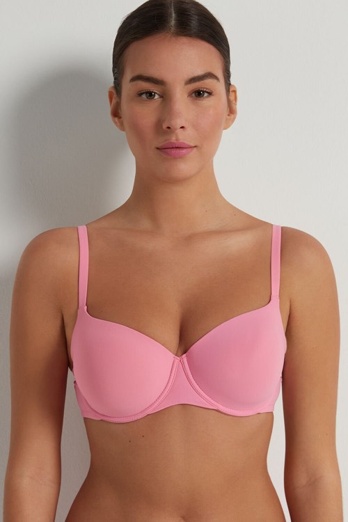 Tezenis Prague Full Cover Balconette Bra Rosa Rosa | EQKSF-7654