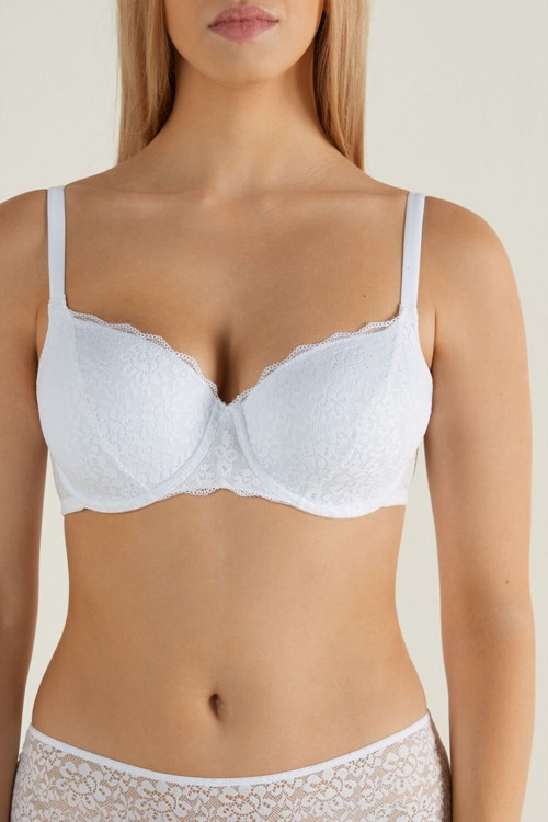 Tezenis Prague Full Cover Recycled Spets Balconette Bra Vita Vita | QGNVF-5291