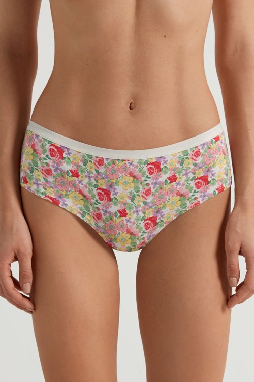 Tezenis Printed Bomull Boyshorts Floral Wildflower Print 294v | RDAXZ-9702