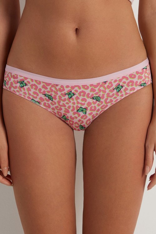 Tezenis Printed Bomull Panties Animal Spotted Butterfly Print 297v | VOACR-9150