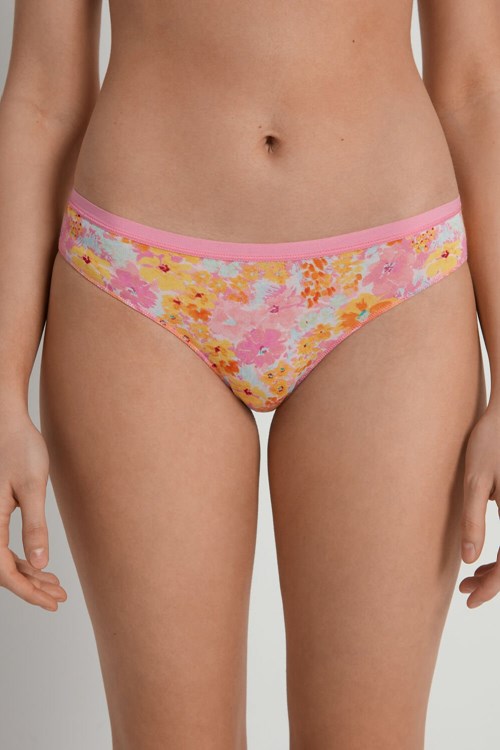 Tezenis Printed Bomull Panties Floral Spring Flowers Print 302v | NFZLD-8957