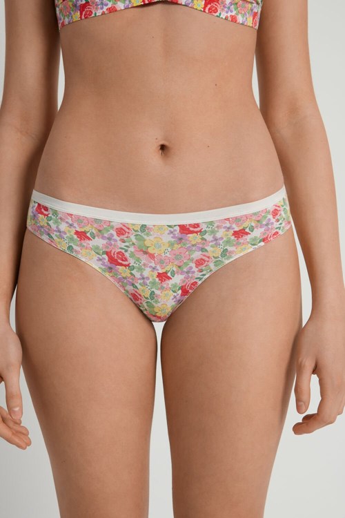Tezenis Printed Bomull Panties Floral Wildflower Print 294v | TYCMI-3097