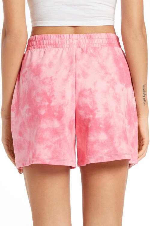 Tezenis Printed Fleece Shorts Rosa Fuchsia | DAIWM-8913