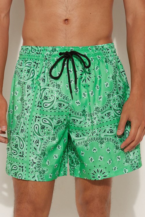 Tezenis Printed Swim Trunks Gröna Mintgröna Gröna | LARSH-2896