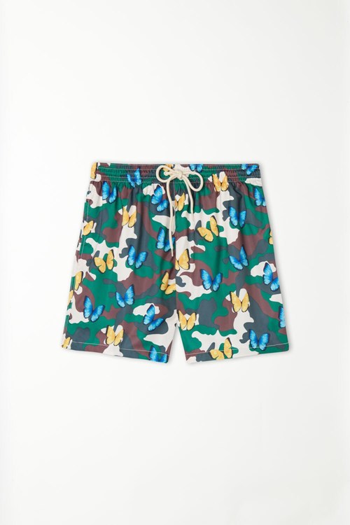 Tezenis Printed Swim Trunks Olika Färger Camo | BJDNZ-2045