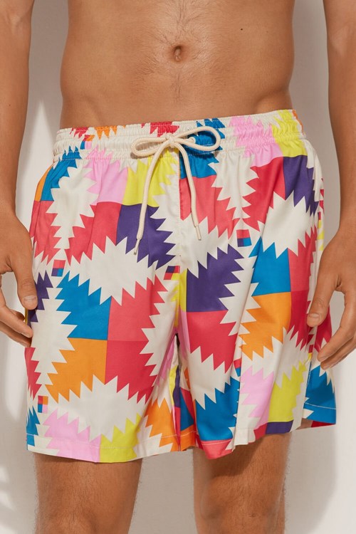 Tezenis Printed Swim Trunks Olika Färger | CJXYF-2651